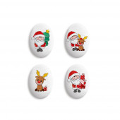 Медальоны Дед Мороз, 18шт