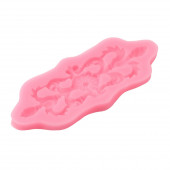 Молд для заливки Доляна «Лепнина», силикон, 13×5.5 см, розовый