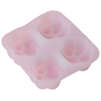 Молд Доляна «Лапки», силикон, 9,5×9×2,5 см, ячейка 4×4 см, цвет белый