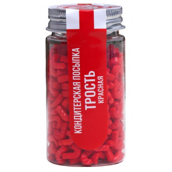 Посыпка кондитерская «Трость», красная, 50 г