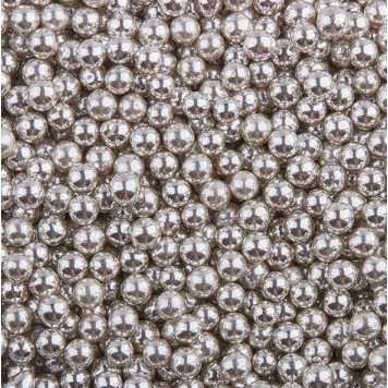 Посыпка Mixie шарики серебро 4мм, 50гр