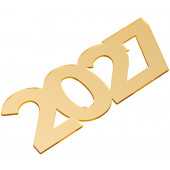 Топпер "2027" золото, 7*2,5 см