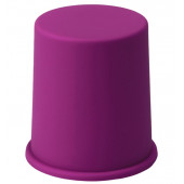 Форма для выпечки Доляна «Кекс», силикон, внешний d=9 см, внутренний d=8 см, фиолетовая