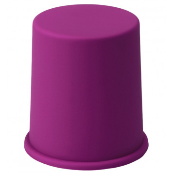 Форма для выпечки Доляна «Кекс», силикон, внешний d=9 см, внутренний d=8 см, фиолетовая