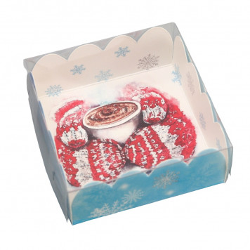 Коробка для печенья, «С Новым годом!», 7×7×3 см