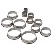 Формы для печенья Доляна «Волна», набор 12 шт., d=3.5-10.5 см, h=3 см, нержавеющая сталь