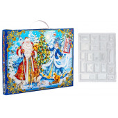 Подарочная новогодняя коробка, Адвент календарь«Снежный праздник», 39×29.5×3 см