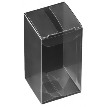 Складная прозрачная коробка из PVC, для упаковки подарков, 4×4×8 см