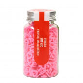 Кондитерская посыпка «Сердце» розовая, 50 г