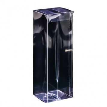 Складная прозрачная коробка из PVC, для упаковки подарков, 5×5×15 см