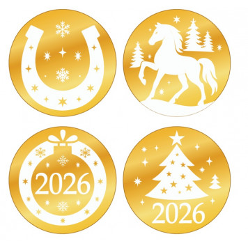 Бирки Новый год с подковой нз44