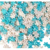 Посыпки Снежинки голубые и белые, 50г