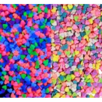 Посыпки Сердечки неон, 50г