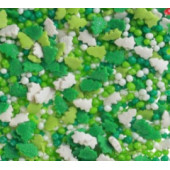 Посыпки Зеленые, белые елки и шарики 54, 50г