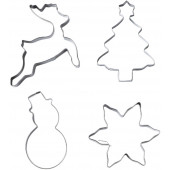 Формы для выпечки новогодние «Уютная сказка», 4 шт.