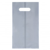 Пакет квадратный полиэтиленовый с вырубной ручкой, упаковка, прозрачный, 30×43+28 см ±5% 60 мкм