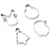 Формы для выпечки новогодние «Счастливого Нового года», 4 шт.