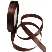 Лента Атласная 1,2см 25ярд Шоколадный