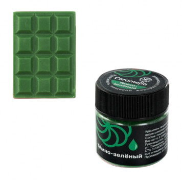 Краситель сухой жирораств. Caramella Темно-зеленый, 5г