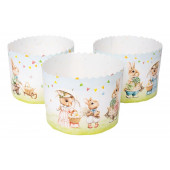 Форма бум. для кулича Ретро зайцы 11см