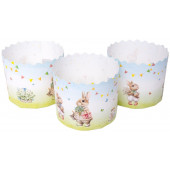 Форма бум. для кулича Ретро зайцы 7см