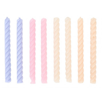 Свечи для торта «Розовая палитра», 7 см, 8 шт.