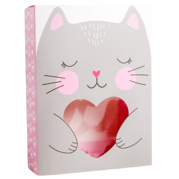 Коробка кондитерская, упаковка, «Котик», 20×15×5 см