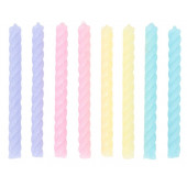 Свечи для торта «Цветная палитра», 7 см, 8 шт.