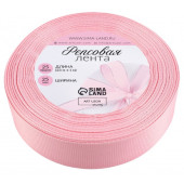 Лента репсовая, 25 мм, 23±1 м, светло-розовая №04