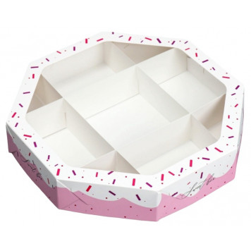 Коробка кондитерская, упаковка, Sweet box, 27×27×5 см