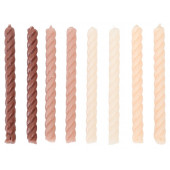 Свечи для торта «Бежевая палитра», 7 см, 8 шт.