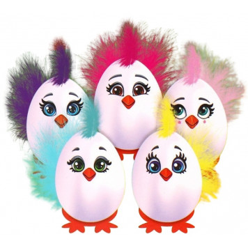 Набор для украшения яиц на подложке «Панки» на пасху, 13 х 10 см.