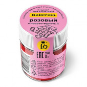 Краситель сухой жирораств. Bakerika Розовый, 8г