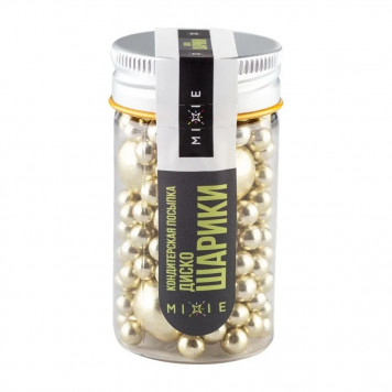 Посыпки Mixie Диско-шарики золото, 45г