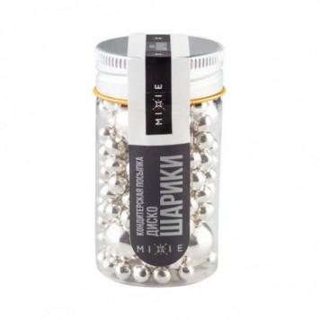 Посыпки Mixie Диско-шарики серебро, 45г