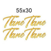 Топперы Папе 55*30мм золотой акрил, 4шт