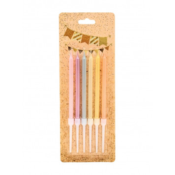 Свечи для торта «Пати» 9.5 см, с ножкой 14 см