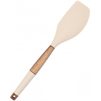 Лопатка кухонная Magistro «Сильвуд», 29.8×6 см, силикон, бежевая