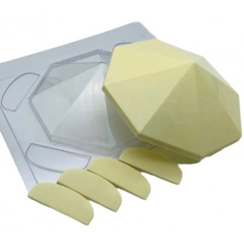 Форма пластиковая Карусель Крыша с бортиками 19см