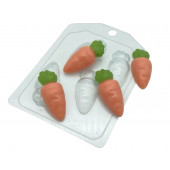 Форма пластиковая Морковка мультяшная мини