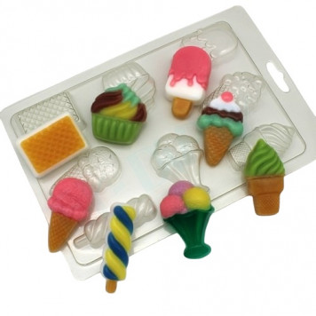 Форма пластиковая Мороженое мини