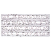 Набор печатей для марципана и теста "Алфавит" 4 шт 2688084