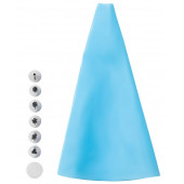 Набор кондитерский 8 предметов: 6 насадок d 1,5 см, мешок 26 см, адаптер 2381465