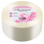 Лента атласная №02 40мм*25±1ярд(23м±1м) светло-бежевый АУ 1218322