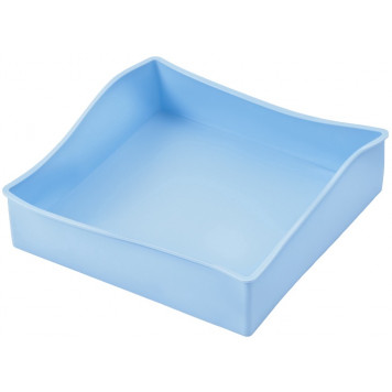 Форма для выпечки "Квадрат", 20,5х20,5х5 см, цвет светло-голубой   10647858