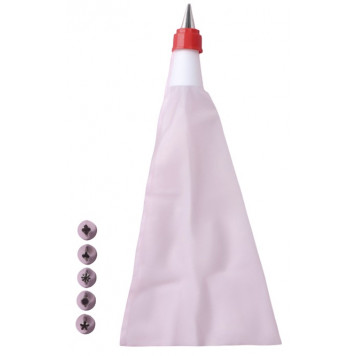 Набор кондитерский 7 предметов: 6 насадок d 1,8 см, мешок 24 см 1436939