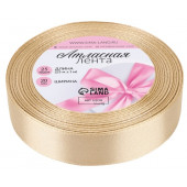 Лента атласная №173 20мм*25±1ярд(23м±1м) светло-бежевый АУ   6880964