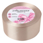 Лента атласная №268(168) 40мм*25±1ярд(23м±1м) бежевый АУ 1218374