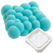 Форма для муссовых десертов и выпечки KONFINETTA «Воздушные пузыри», силикон, 20×5.5 см, белая