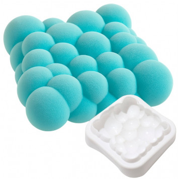 Форма для муссовых десертов и выпечки KONFINETTA «Воздушные пузыри», силикон, 20×5.5 см, белая